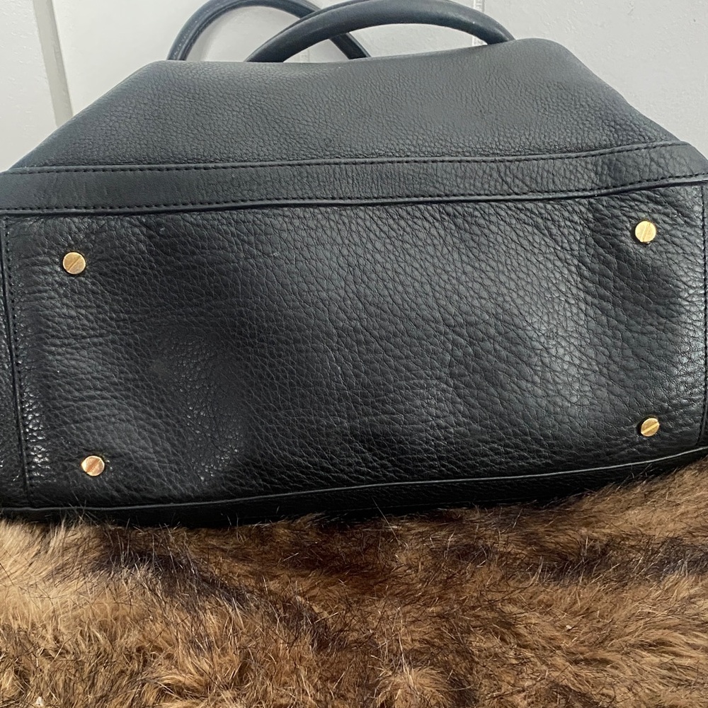 Tory Burch Black Tote with Gold Logo - Picture 5 of 6